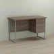 Компьютерный стол Ferrum-decor Гарри Дуб трюфель 32 мм, металл серый, 120x70х75 см - изображение 1