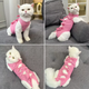 Одяг для котів після операції Holley Bow-knots Pink M - изображение 4
