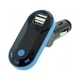 FM трансмітер CM i9, Bluetooth, 2 USB порти, 2100 мА, синій - зображення 3