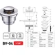 Донный клапан для раковины Zerix BV-04 1 1/4'' универсальный (с/без перел) СLICK-СLACK (Цвет хром - изображение 7