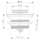 Донний клапан для ванни Zerix BV-07 1 1/2'' автоматичний СLICK-СLACK ( 17318 ) - зображення 2
