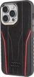 Etui Audi Genuine Leather MagSafe do Apple iPhone 15 Pro Black-Red (AU-TPUPCMIP15P-R8/D3-RD) - obraz 2