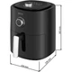 Мультипечь-аэрофритюрница ECG AF 4000 Compact Fry 3,8 л - изображение 5