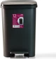 Відро для сміття MBM HOME з кришкою та педаллю BIN-13 12 л Антрацит (BIN-13 12L ANTHRACITE) - зображення 14