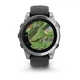 Смарт-годинник Garmin Fenix E 47mm Amoled Stainless Steel with Black Silicone Band (010-03025-02/00) - зображення 3