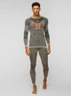 Комплект вовняної термобілизни чоловічої X-BIONIC Apani Merino 4.0 Set CL-WT06W23M+CL-WP05W23W B080 Grey/Orange S - зображення 1