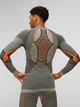 Комплект вовняної термобілизни чоловічої X-BIONIC Apani Merino 4.0 Set CL-WT06W23M+CL-WP05W23W B080 Grey/Orange S - зображення 3