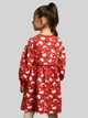 Платье для девочки BIGU трикотажное Снеговики Красное 104-110 см / 4-5 лет - изображение 3