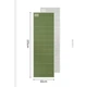 Коврик складной IXPE Naturehike CNK2450WS044, алюминиевая пленка, 195x60х1,8 см, оливковый зеленый - изображение 2