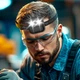 Налобный фонарь BauTech с клипсой-ремешком и двойными светодиодами управляется жестами Чёрный (1016-461-00) - изображение 6