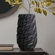 Ваза керамическая настольная Origami черный 35 см TM Rezon - изображение 1