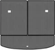 EVA коврик EVAtech в багажник авто для Sorento (XM) 7 seats Restyling Kia 2012-2014 2 поколения SUV Korea Сота Серая Черный кант (KI12715BE3SGB) - изображение 1