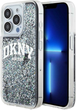Etui DKNY Liquid Glitter Big Logo do Apple iPhone 14 Pro Black (3666339270735) - obraz 1