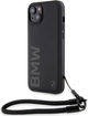 Панель BMW Signature Leather Wordmark Cord для Apple iPhone 15 Plus/14 Plus Black (BMHCP15M23RMRLK) - зображення 1