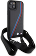 Панель BMW M Edition Carbon Tricolor Lines & Strap для Apple iPhone 15/14/13 Black (BMHCP15S23PSVTK) - зображення 3