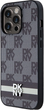 Панель DKNY Leather Checkered Mono Pattern & Printed Stripes для Apple iPhone 14 Pro Black (3666339263171) - зображення 2