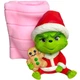Силиконовый молд Гринч с печенькой - изображение 1