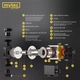 Насос циркуляційний Mytec OTP 6/25S 180, 93 Вт, H 6м, Q 56л/хв, з гайками - зображення 3