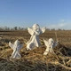 Комплект фигур Ангелов: «Ладони лодочкой» и «Вместе» (2 шт, высота 13 см) и Ангел молится (23 см), статуэтки ангела - изображение 2