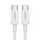 Кабель UGREEN US264 Type-C M-M PD QC4.0 60W 480 Мбіт 2м Білий (60520) - зображення 2
