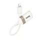 Переходник HOCO Crystal Lightning male to USB female 2.0 adapter UA39 |0,125m, 480Mbps, OTG| White-Gold - изображение 6