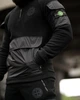 Мужской зимний спортивный костюм Stone Island флисовый XL черный (94210) - изображение 8