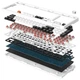 Клавиатура механическая GamePro MK170W (Red) с Hot-Swap RGB White - изображение 4