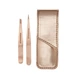 Набор пинцетов для бровей Tweezerman Petite Tweeze Set Rose Gold (3 предмета) - изображение 1