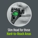 Бритва мужская Schick Hydro Skin Comfort Slim Head Sensitive (1 станок + 4 картриджа) - изображение 4