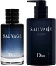 Парфюмированный набор Christian Dior Sauvage Giftset (туалетная вода 100 мл и гель для душа 250 мл) - изображение 3