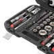 Набор инструментов STORM, 1/2" + 1/4", Cr-V, 82 ед., головки: 4-32 мм, биты 32 ед., ключи: 8-22 мм, кейс INTERTOOL ET-8082 - изображение 6