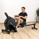 Гребной тренажер магнитный Gymtek XR800 Синий до 120 кг (16 уровней нагрузки) - изображение 13