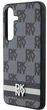 Панель DKNY Leather Checkered Mono Pattern & Printed Stripes для Samsung Galaxy S24 Black (3666339276836) - зображення 6