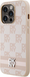 Панель DKNY Leather Checkered Mono Pattern & Printed Stripes для Apple iPhone 14 Pro Max Pink (3666339263607) - зображення 2