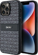 Панель DKNY Leather Mono Stripe & Metal Logo для Apple iPhone 14 Pro Max Black (3666339260385) - зображення 1