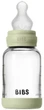 Скляна BIBS Baby Glass Bottle дитяча пляшечка з силіконовою соскою - 120 ml - Sage - изображение 1