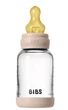Скляна BIBS Baby Glass Bottle дитяча пляшечка повний комплект Blush - 120 ml - зображення 3