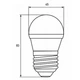 Лампочка EUROELECTRIC LED G45 5W E27 4000K 220V (LED-G45-05274(EE)) - зображення 3