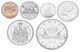 Набір монет Канада набір із 6 монет 1966 UNC 1, 5, (10, 25, 50 центів, 1 долар – срібло) - зображення 1