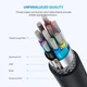 Дата кабель USB-C 3.1 to Micro USB 3.0 1.0m 3A US312 black Ugreen - изображение 3