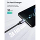 Дата кабель USB-C 3.1 to Micro USB 3.0 1.0m 3A US312 black Ugreen - изображение 5