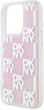 Etui DKNY Liquid Glitter Multilogo do Apple iPhone 15 Pro Pink (3666339271190) - obraz 3