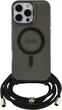 Панель Guess Crossbody Cord Script MagSafe для Apple iPhone 16 Pro Black (GUHMP16LHCTSGNSK) - зображення 1