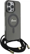 Панель Guess Crossbody Cord Script MagSafe для Apple iPhone 16 Pro Black (GUHMP16LHCTSGNSK) - зображення 3