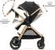 Универсальная коляска 3 в 1 KinderKraft Esme Pro Pure Black (00-00305355) - изображение 4