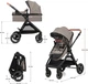 Универсальная коляска 3 в 1 KinderKraft Esme Pro Sand Beige (00-00305356) - изображение 2