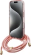 Панель Guess Crossbody Cord Script MagSafe для Apple iPhone 16 Pro Pink (GUHMP16LHCTSGNSP) - зображення 4