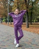 Теплий костюм з принтом для дівчинки вільного крою (худі та штани) Носи своє 152 Рожевий (p-12143-134635) - изображение 8