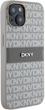 Etui DKNY Leather Mono Stripe & Metal Logo do Apple iPhone 14 Plus/15 Plus Beige (3666339260545) - obraz 4