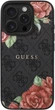 Etui Guess 4G Flowers Print MagSafe do Apple iPhone 16 Pro Black (GUHMP16LP4ROPEMCK) - obraz 2